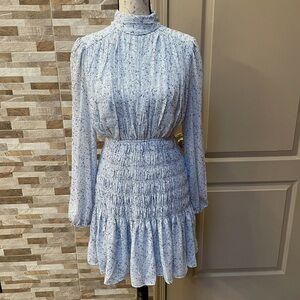 House of Harlow Blue Floral Dress xs